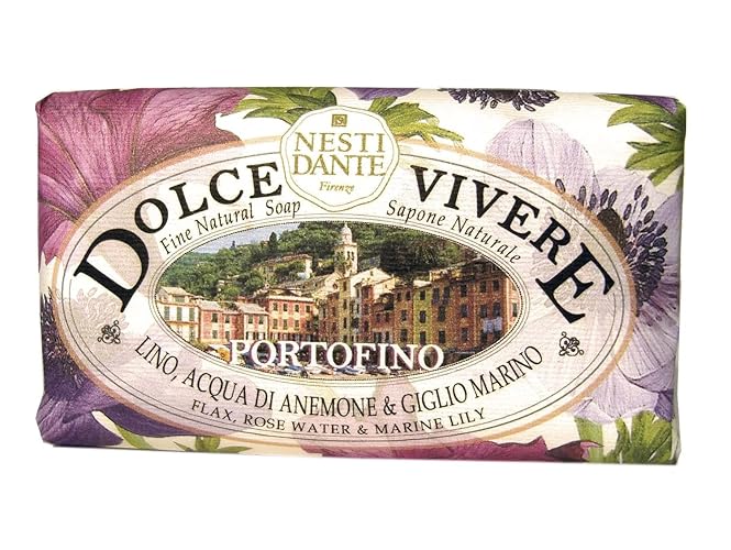 Nesti Dante Dolce Vivere Natural Soap - Portofino, Flax, Rose Water & Marine Lily, 250G