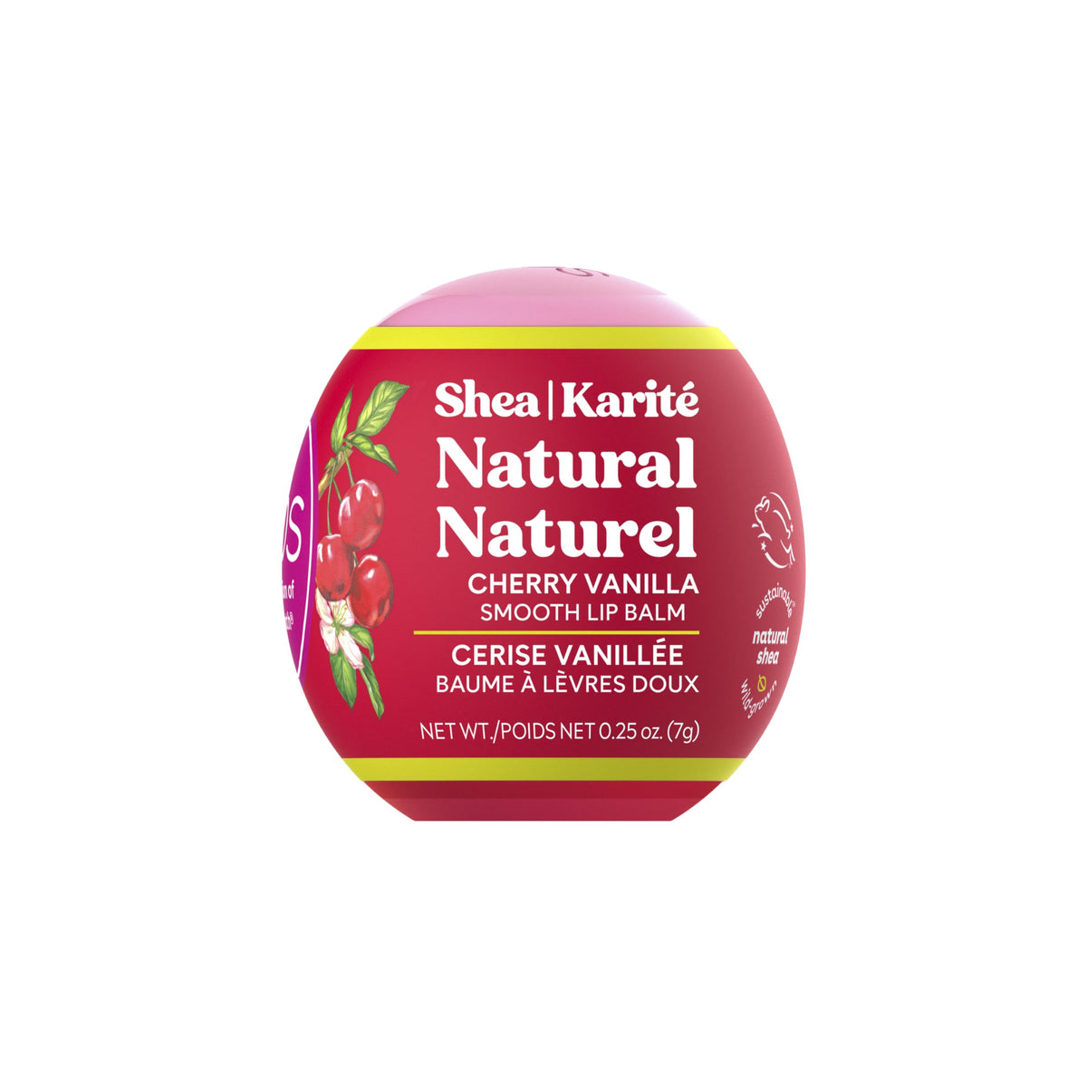 Eos Cherry Vanilla Shea Lip Balm - Moisturizing, Sensitive Skin, 0.25 Oz