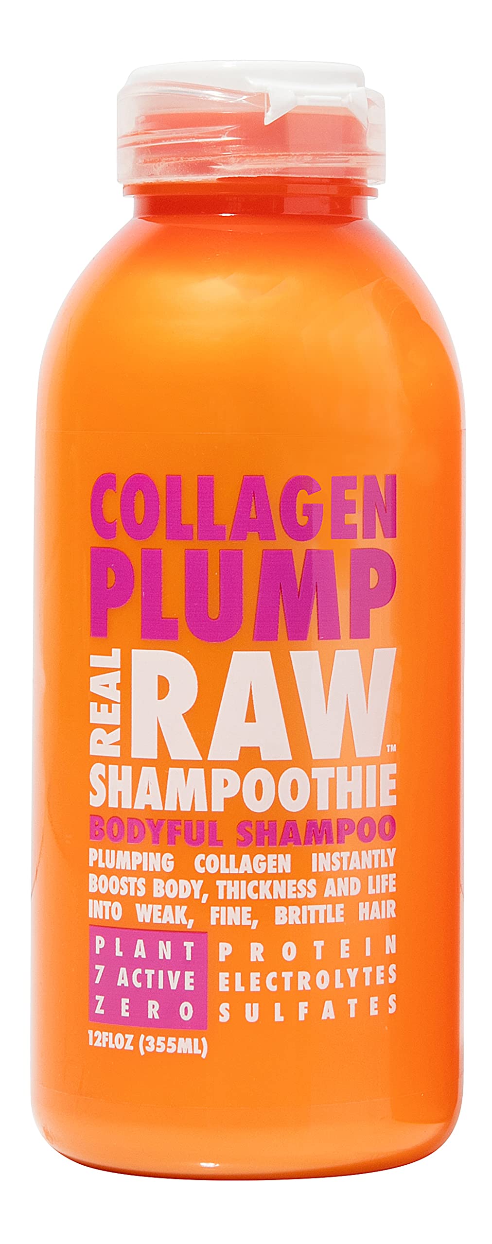 Real Raw Collagen Shampoo - Strengthen & Repair - 100% Pure Aloe & Coconut Water - 12 Oz