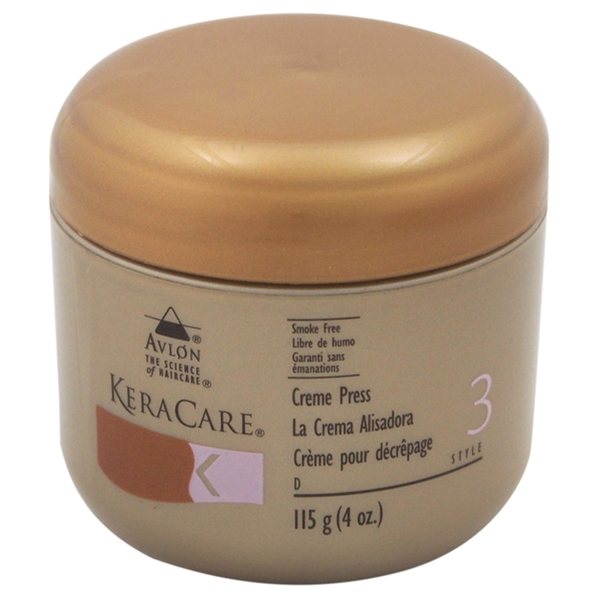 Avlon Keracare Creme Press 4 Oz - Smoothing Hair Cream For Silk Press & Relaxed Hair