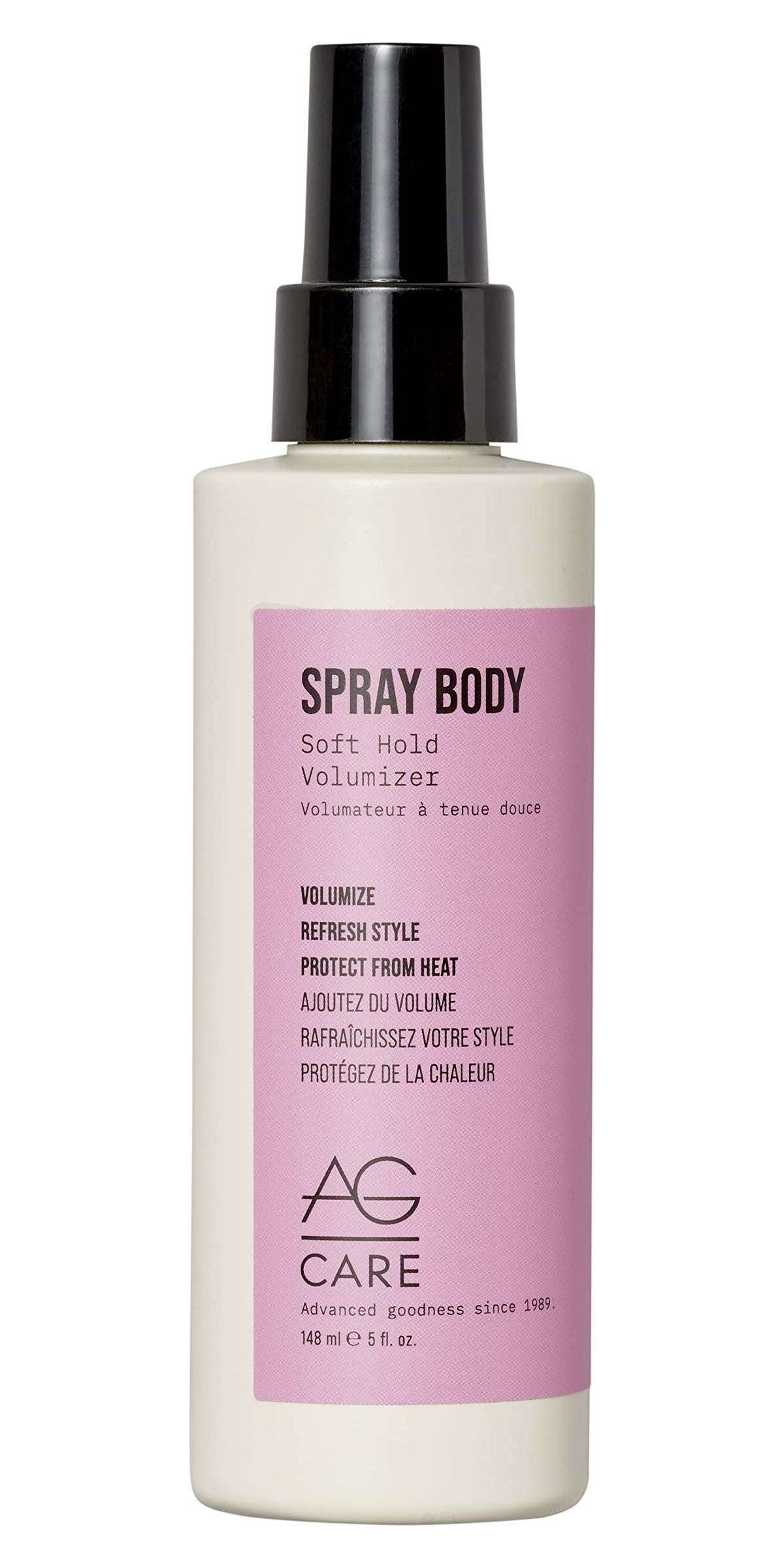 Ag Care Spray Body Soft-Hold Volumizer, Clear, 5 Fl Oz - Hair Styling Spray For Volume