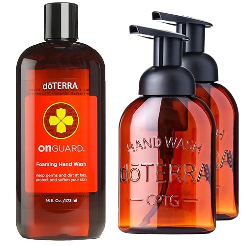 doTERRA On Guard Foaming Hand Wash - 16 oz with 2 Dispensers, Plastic, 1 Count