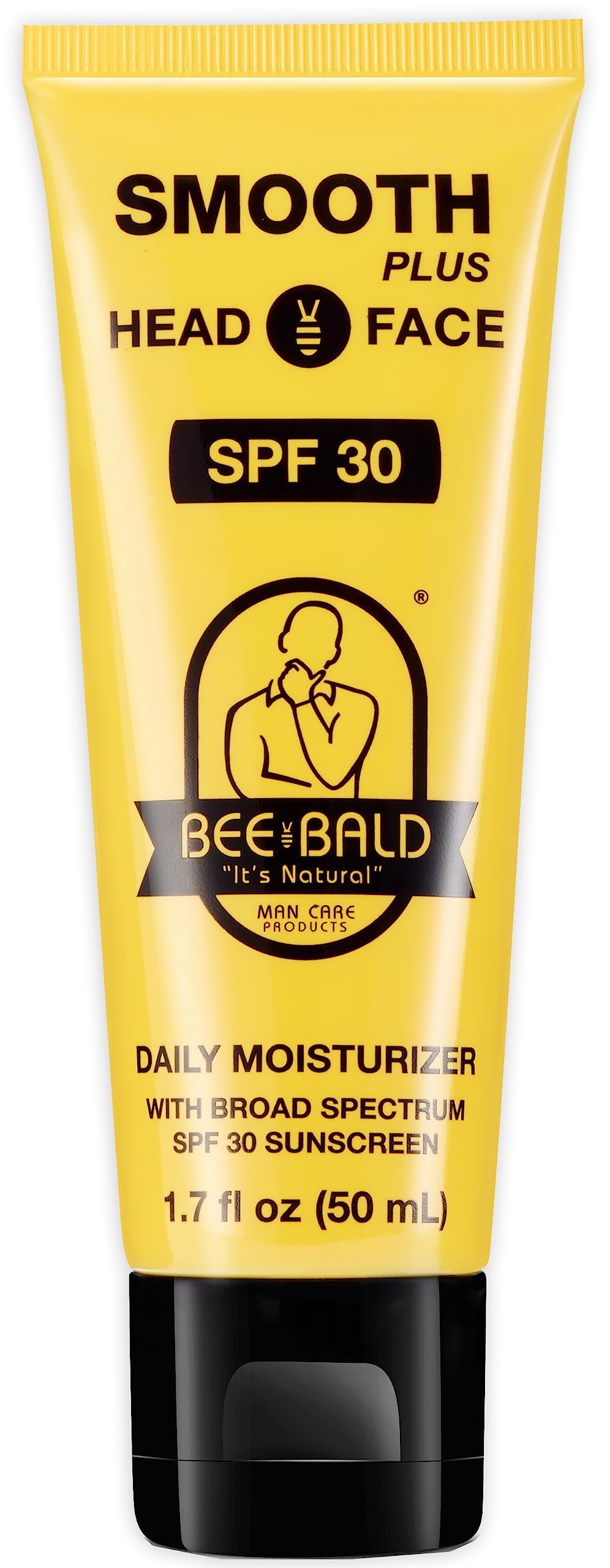 Bee Bald Smooth Plus Head & Face Moisturizer Spf 30 - Hydrating Sunscreen Lotion, 1.7 Fl Oz