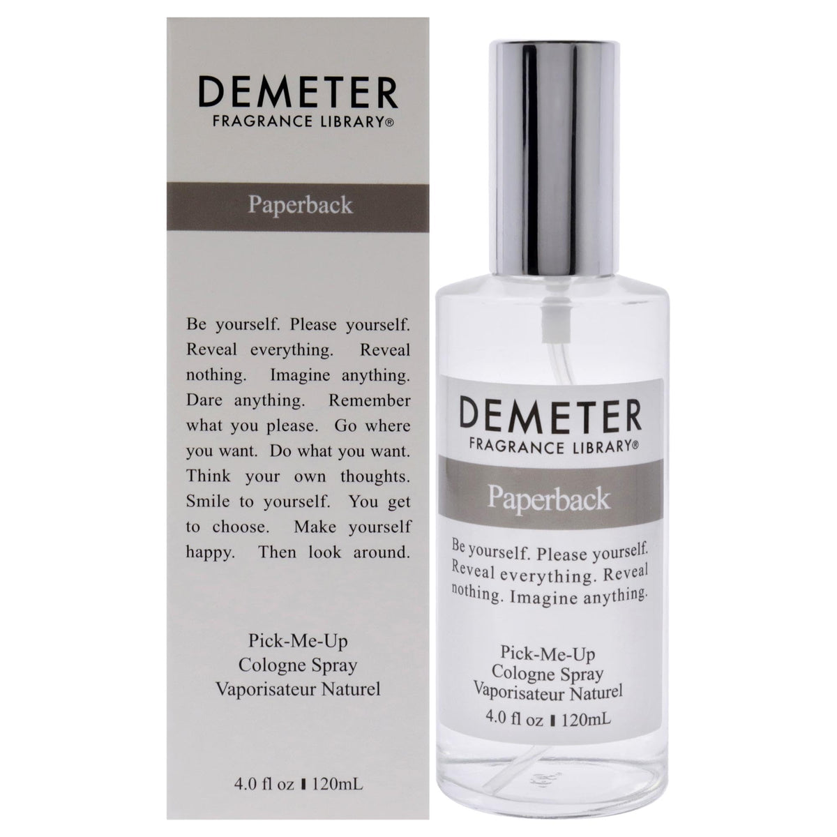 Demeter Unisex 4 Oz Paperback Cologne Spray - Fresh, Long-Lasting Fragrance