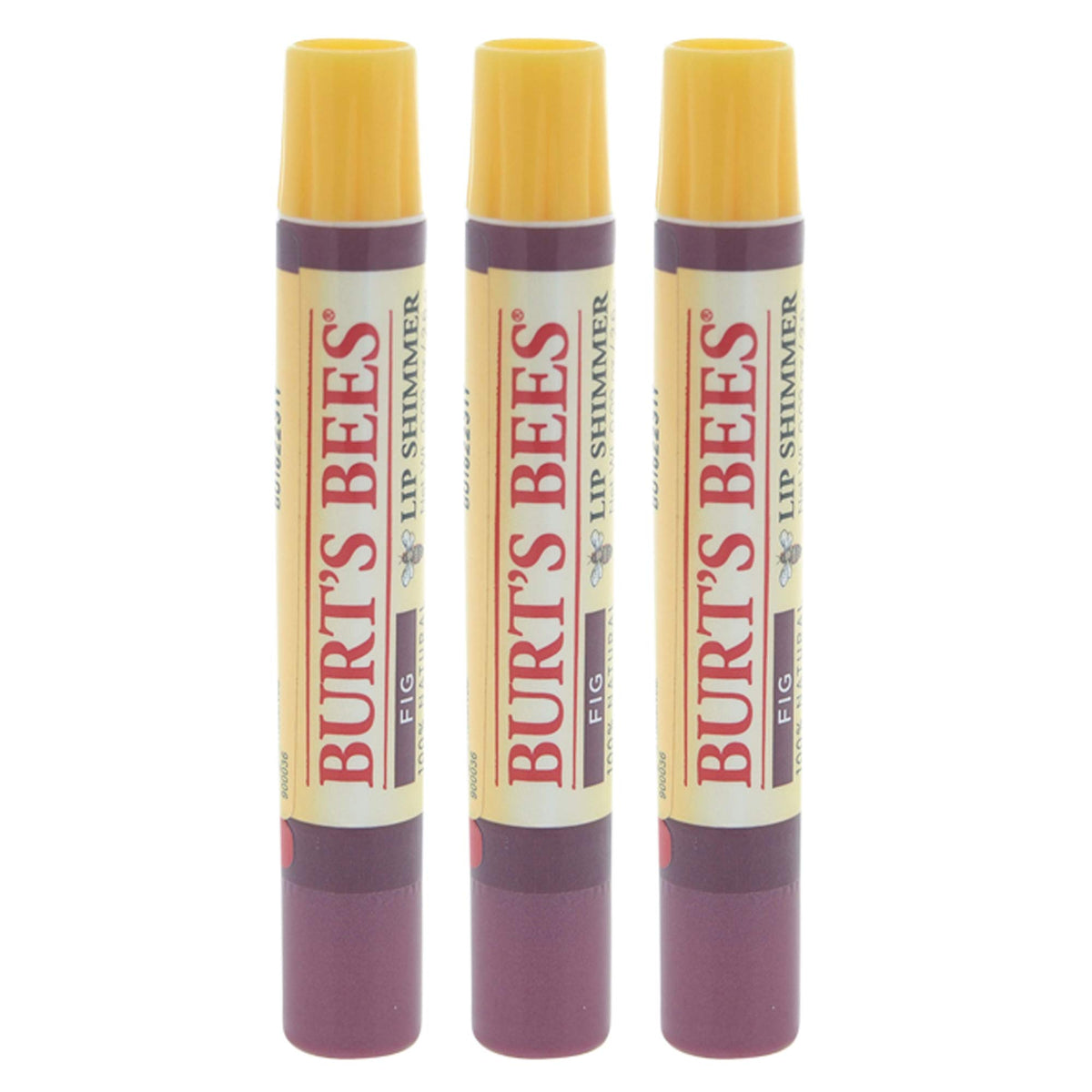 Burt'S Bees Lip Shimmer, Fig - Moisturizing Lip Balm, 0.09 Oz (Pack Of 3)