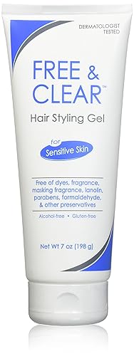 Free & Clear Unscented Hair Styling Gel, 7 Ounce (Pack Of 2) - Perfect For Sensitive Skin