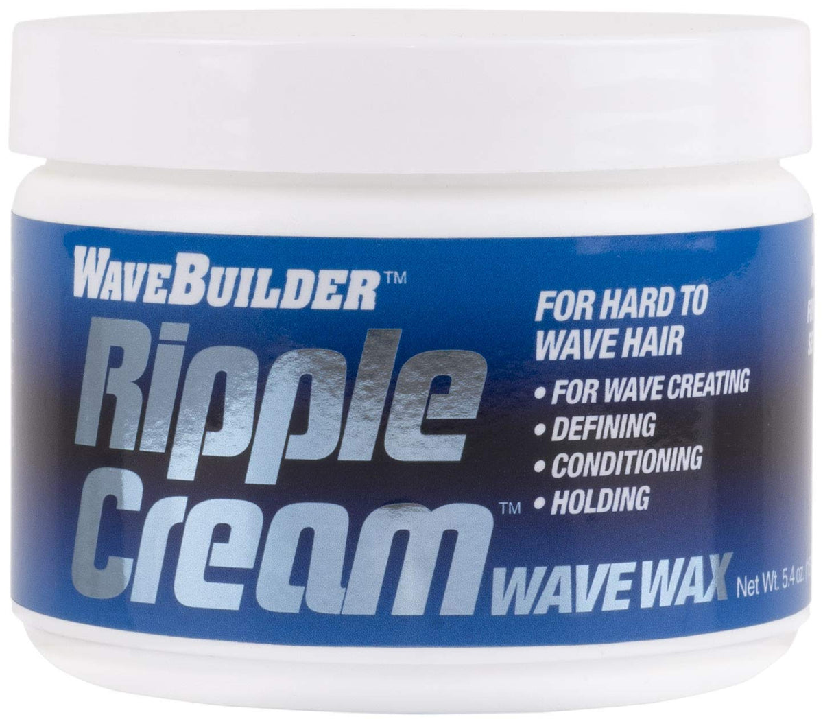 WAVEBUILDER Ripple Cream - Wave Wax for Hard to Wave Hair, 5.4 oz, Perfect Styling Solution