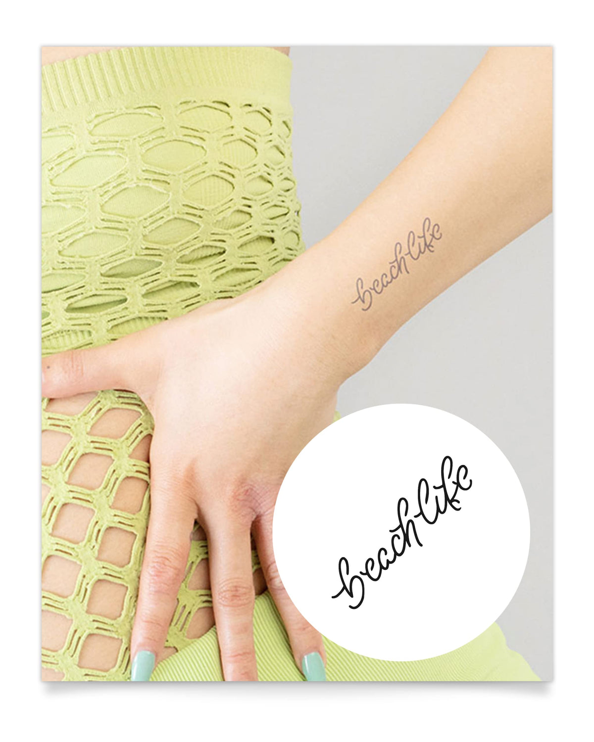 Inkbox Semi-Permanent Temporary Tattoo - Water-Resistant, Easy Application, 3X3 In, Sumar