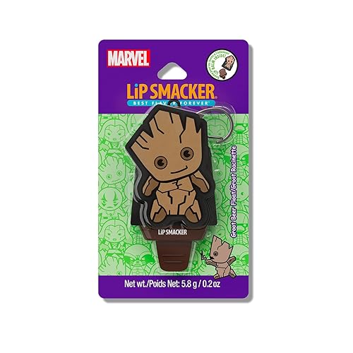 Lip Smacker Groot Keychain Lip Balm For Kids - Marvel Guardians Of The Galaxy, 0.2 Oz