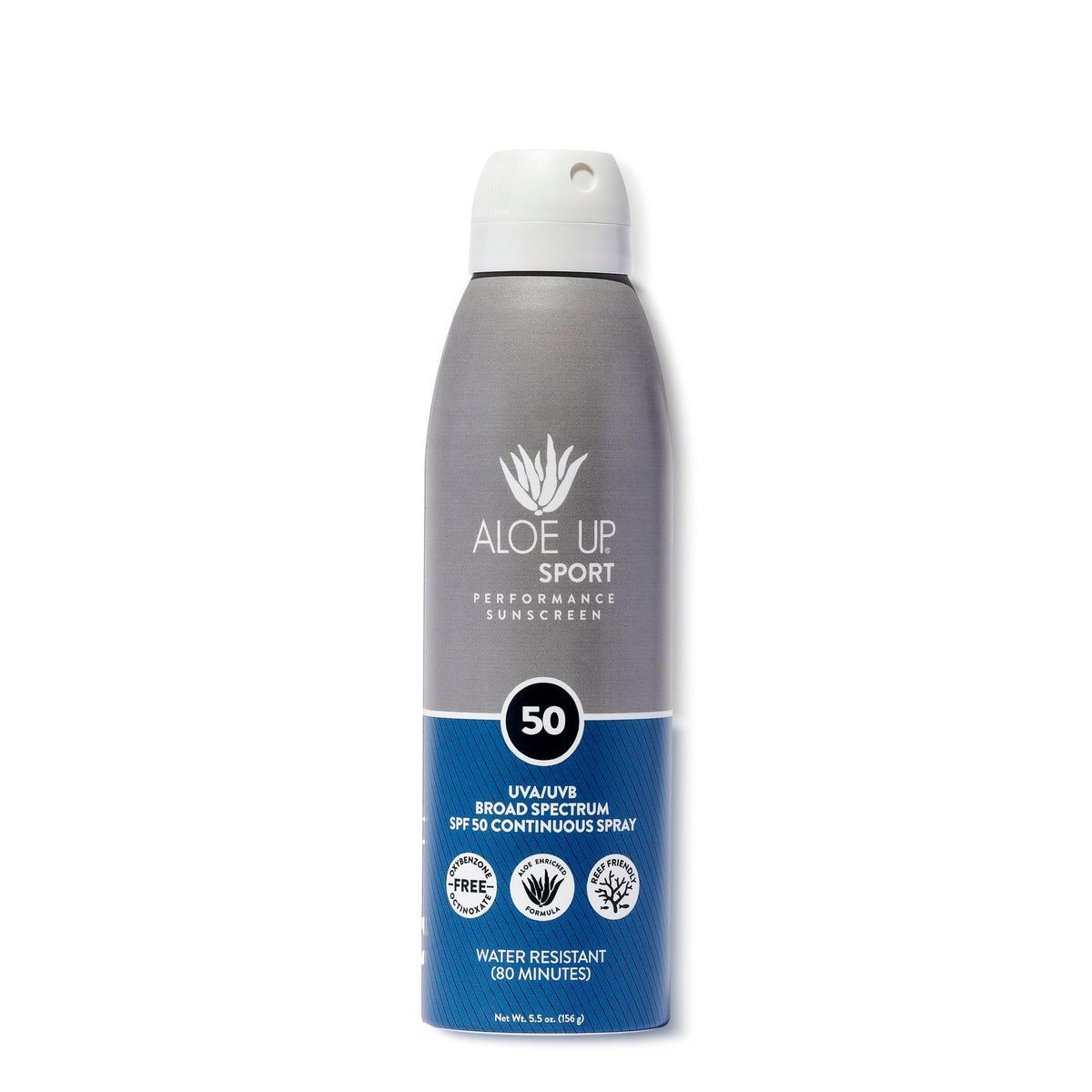 Aloe Up Sport Sunscreen Spf 50 - Broad Spectrum, Fast Absorbing, Reef Safe, 6 Oz