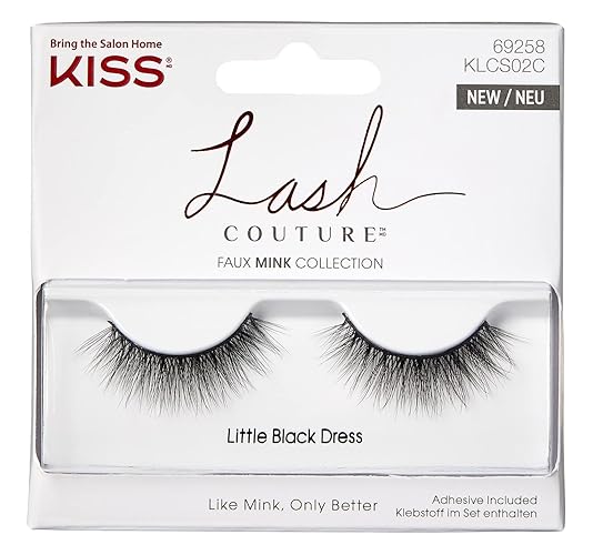 Kiss Faux Mink Little Black Dress Lashes - Pack Of 6, Black, 1 Count