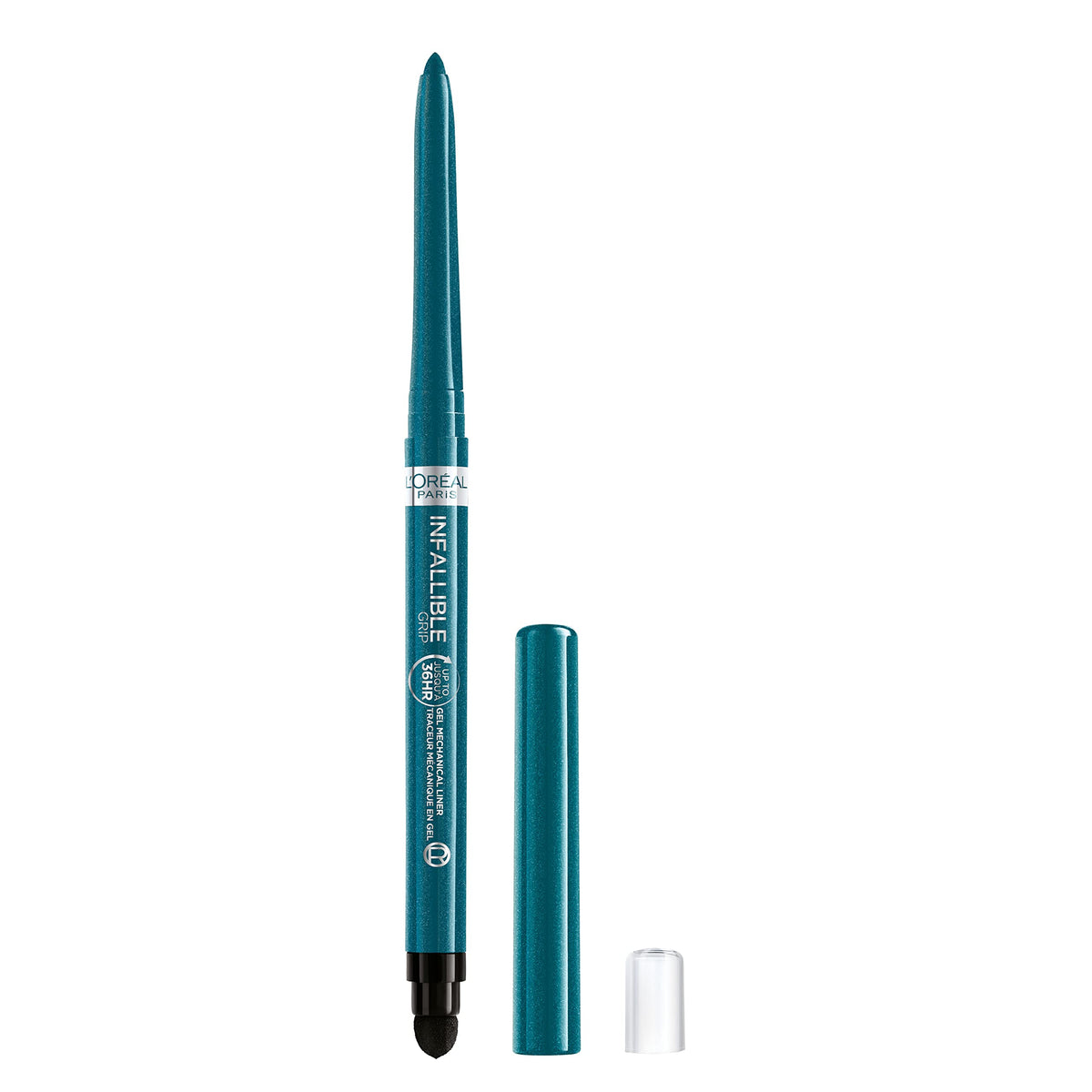 L'Oreal Paris Infallible Grip Gel Eyeliner Pencil, Waterproof, Smudge-Resistant, Turquoise, 0.