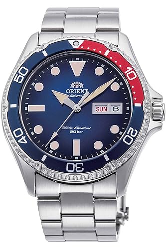 Orient Men'S Automatic Sports Watch Ra-Aa0812L19B - Stainless Steel, Silver-Blue-Red