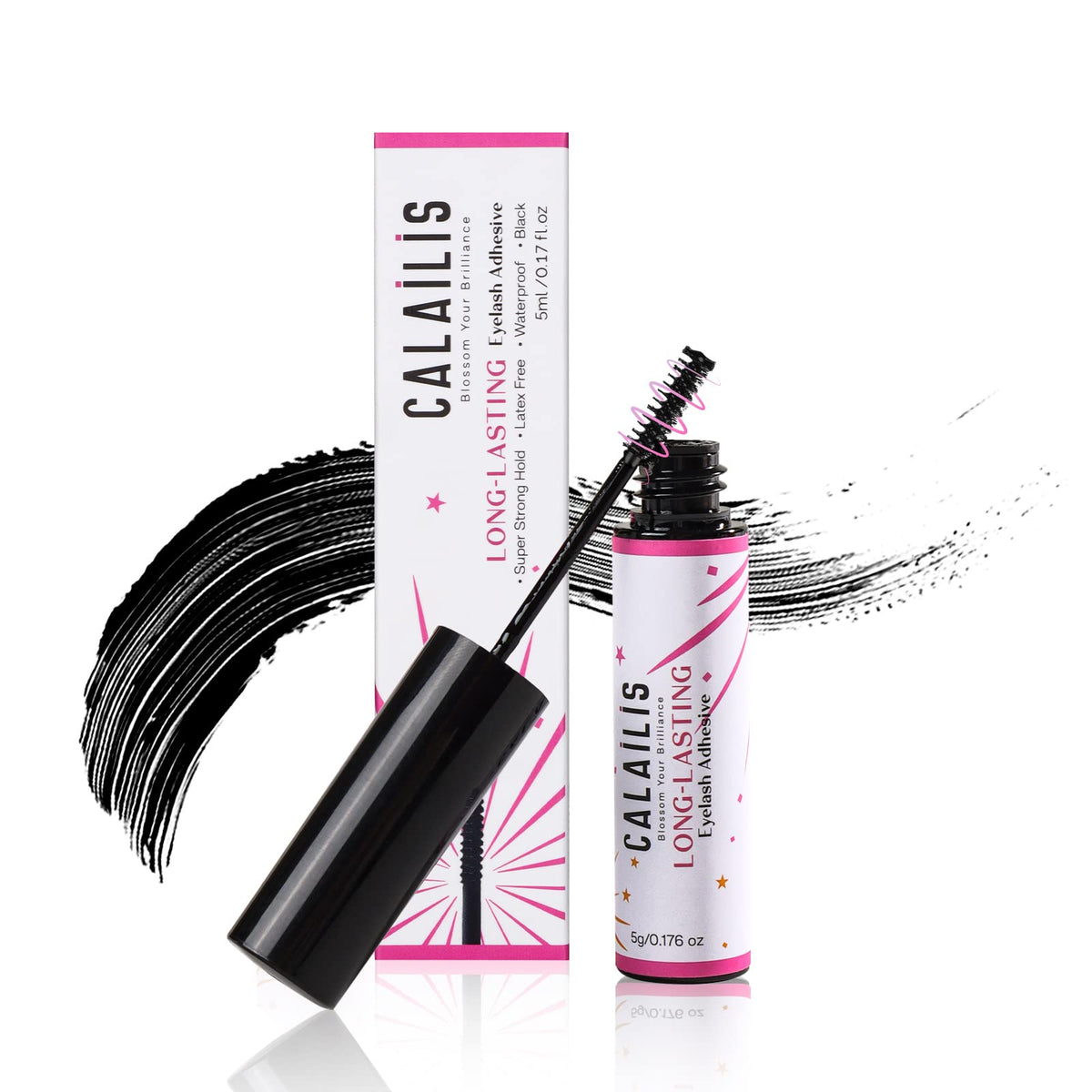 Calailis Cluster Lash Glue - Super Strong Hold, Waterproof, Fast Drying For Diy Lash Extensions