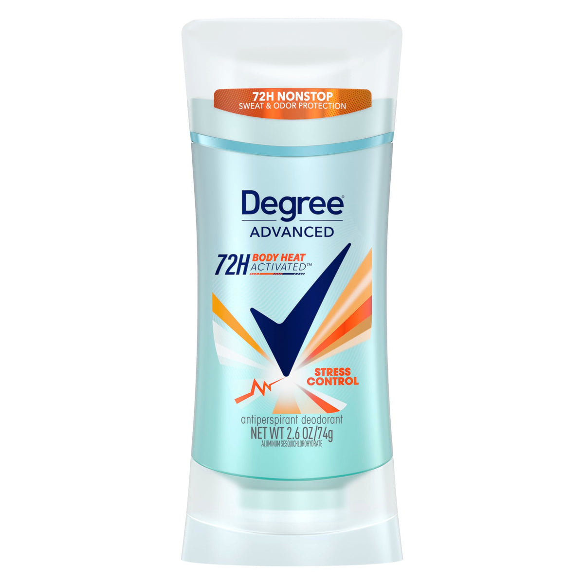 Degree Antiperspirant Deodorant, Stress Control, 72-Hour Protection, 2.6 oz, Women's Deodorant