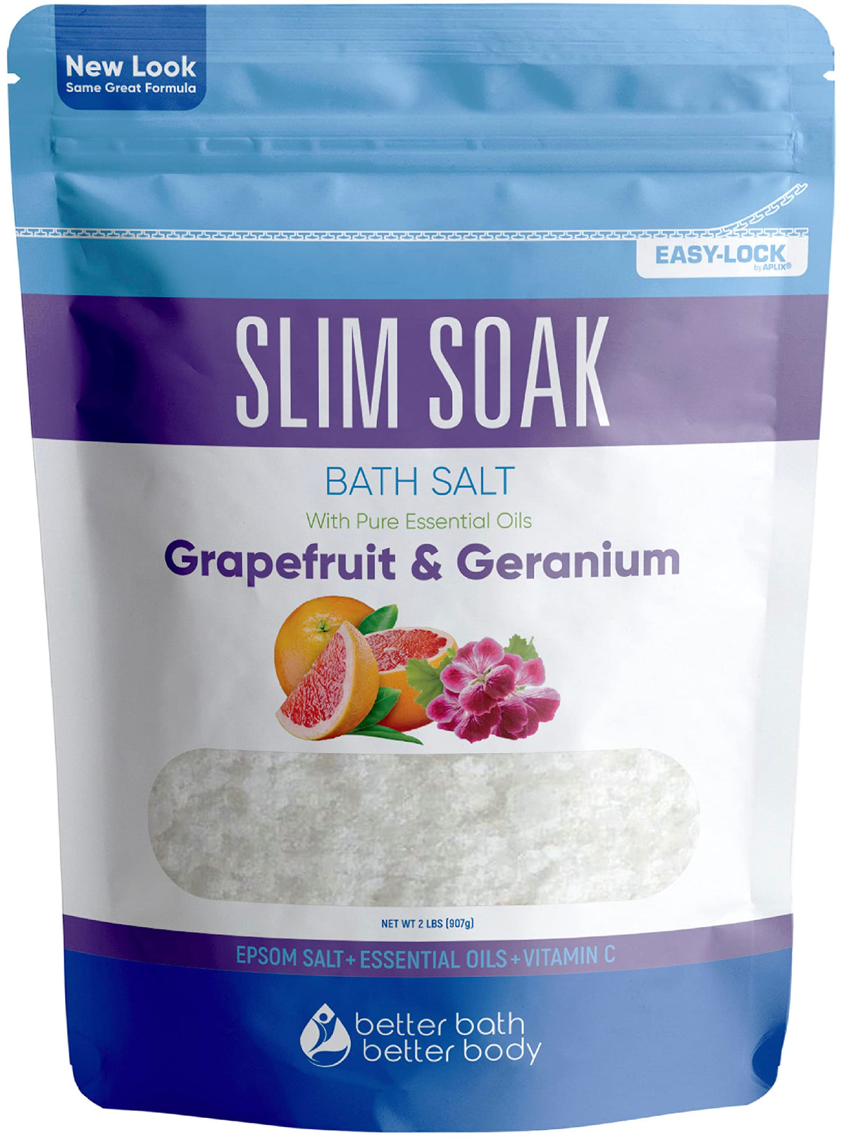 Better Bath Better Body Slim Soak Bath Salt 32Oz Epsom Salt With Essential Oils & Vitamin C