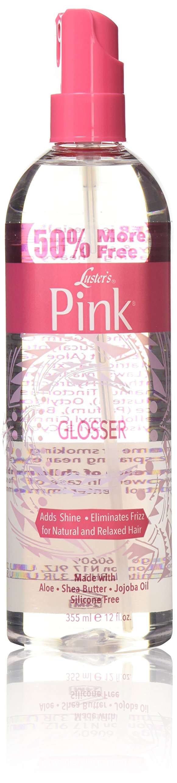 Luster's Pink Glosser with Shea Butter, 12 Fl Oz - Hair Shine & Moisture Boost