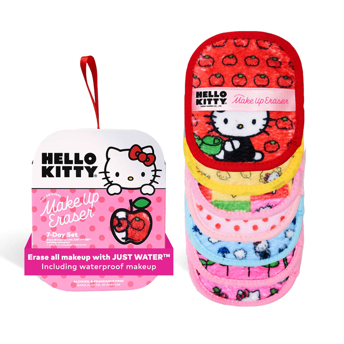 Makeup Eraser Hello Kitty Classic 7-Day Set - Erase All Makeup With Just Water, 7Ct.