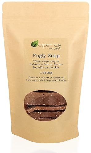 Aspen Kay Naturals Fugly Soap - 1 Pound Natural Oatmeal Milk & Honey Soap Chunks & Ends