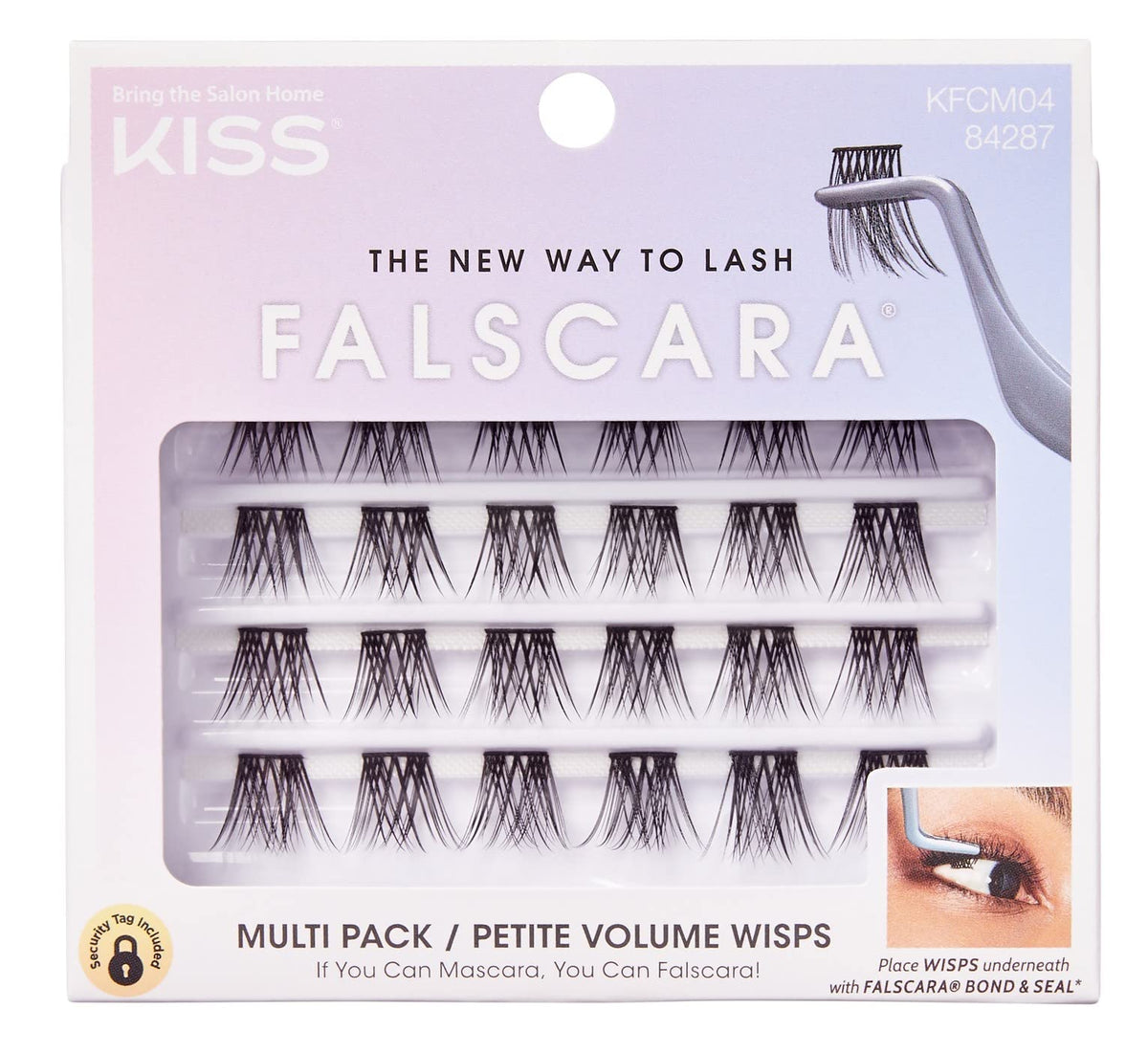 Kiss Falscara Petite Volume Wisps Multi-Pack - Synthetic Fiber Lash Extensions