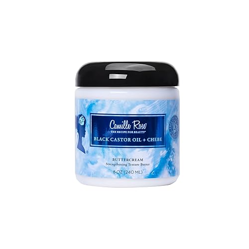 Camille Rose Black Castor Oil & Chebe Buttercream - 8 Oz Moisturizing Styling Butter For Textured Hair