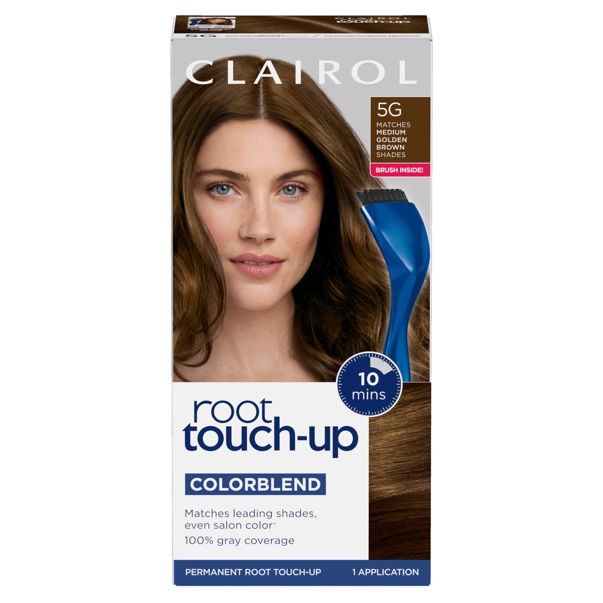 Clairol Root Touch-Up Permanent Hair Dye, 5G Medium Golden Brown, 1.1 Fl Oz