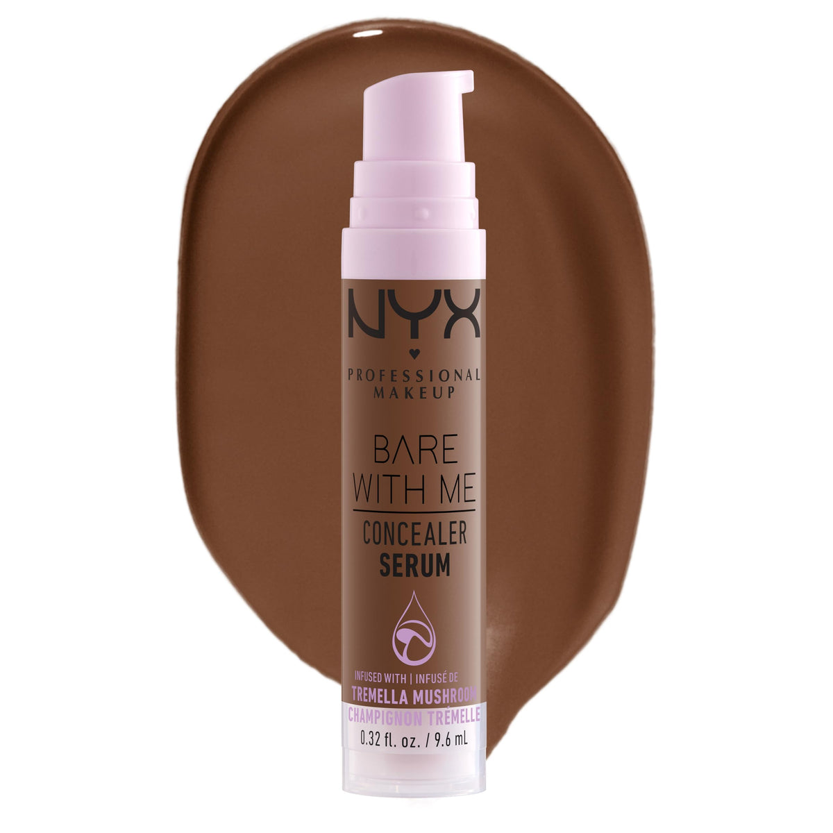 NYX PROFESSIONAL MAKEUP Bare With Me Concealer Serum - 24Hr Hydration, 0.32 Fl Oz, Rich