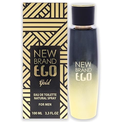 New Brand Ego Gold EDT Spray for Men, 3.3 oz - Premium Fragrance, Long-Lasting Scent, Perfect for Everyday Wear