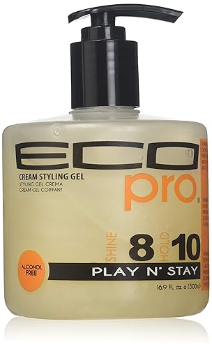 Eco Pro Play N' Stay Gel, 16.9 Ounce - Versatile Hair Styling Gel for All-Day Hold