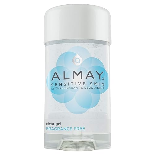 Almay Sensitive Skin Clear Gel Anti-Perspirant & Deodorant, Fragrance Free, 2.25 Oz, Pack Of