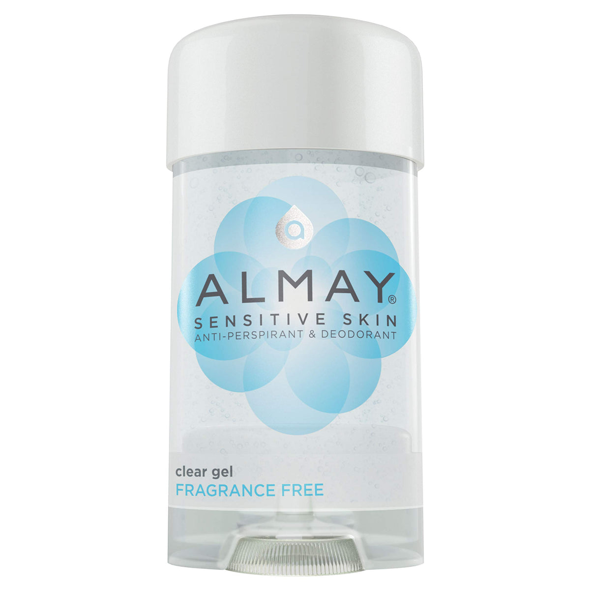 Almay Sensitive Skin Clear Gel Anti-Perspirant & Deodorant, Fragrance Free, 4 Pack, 2.25