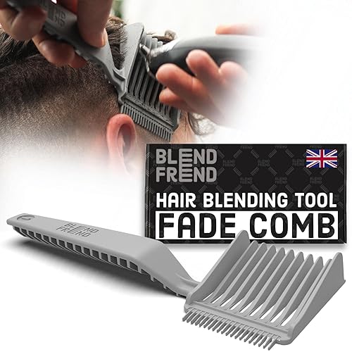 Blend Frend Hair Clipper Comb, Grade 1 (3Mm), Grey, Compatible With All Clippers, U.K Made