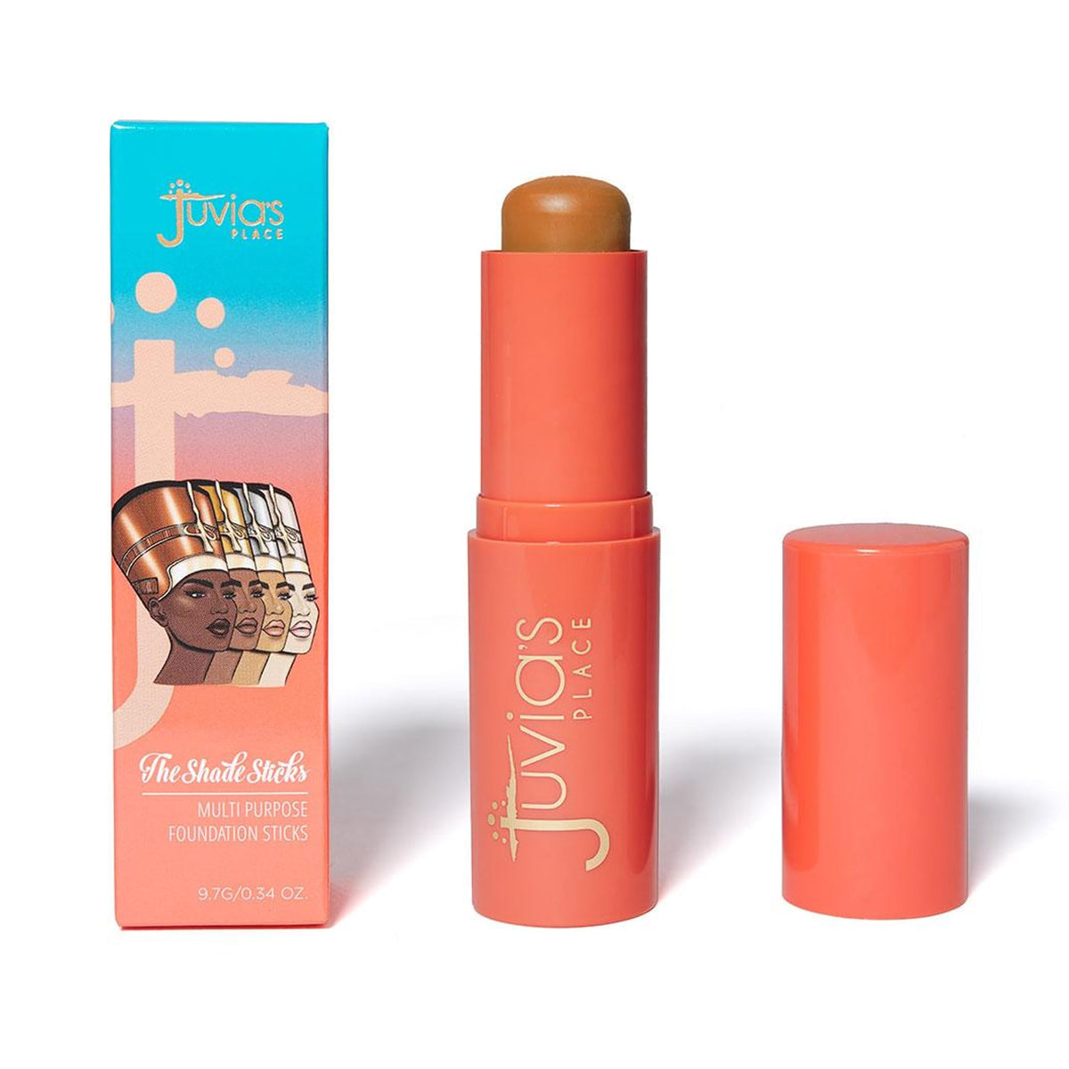 Juvia'S Place Shade Stick Foundation - Mauritania, Tan W/Golden Undertone, 0.34 Oz