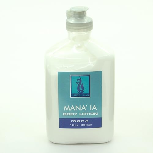 Pure Fiji Mana'Ia Body Lotion For Men - Moisturizing Coconut Milk Cream, 12 Oz