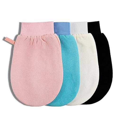 Cidokat Exfoliating Mitt - Korean Body Scrub Glove For Dead Skin Removal, 1Pcs White