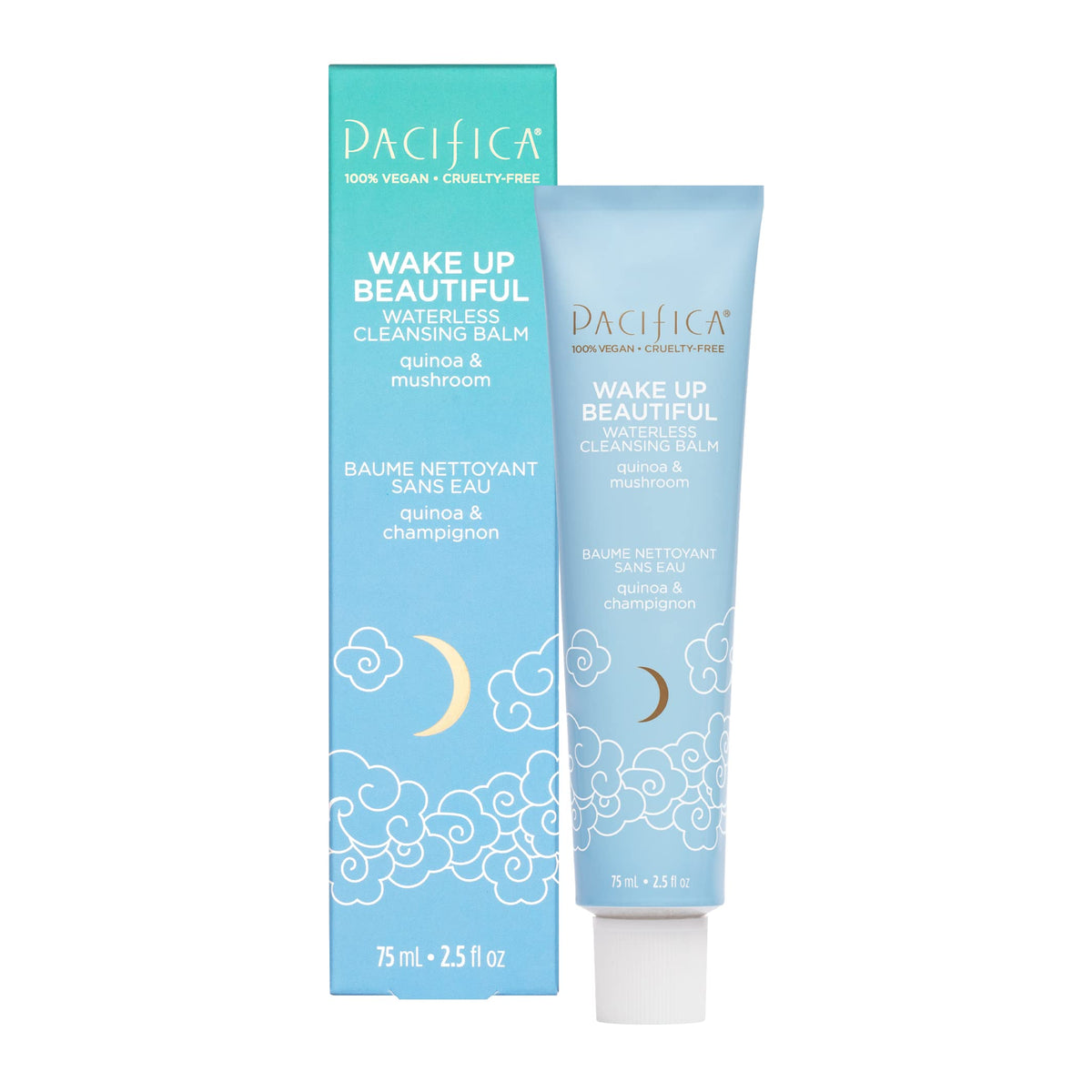 Pacifica Face Cleansing Balm & Makeup Remover - Hydrating 2-In-1 For Dry Sensitive Skin, 2.5 Oz