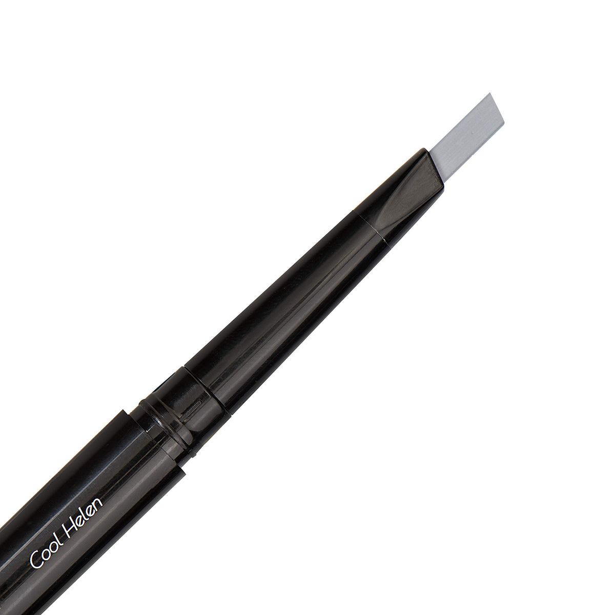 Eye Embrace Waterproof Light Gray Eyebrow Pencil - Double-Ended, Angled Tip & Spoolie Brush