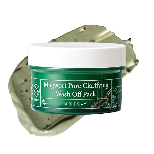 Axis-Y Mugwort Pore Clarifying Wash Off Pack - Vegan Clay Mask For Clogged Pores & Blackheads