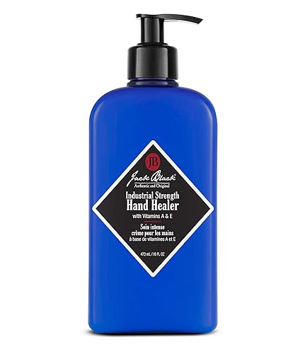 Jack Black Hand Healer - 16 Fl Oz Lightweight Moisturizer For Dry Hands, Vitamins A & E