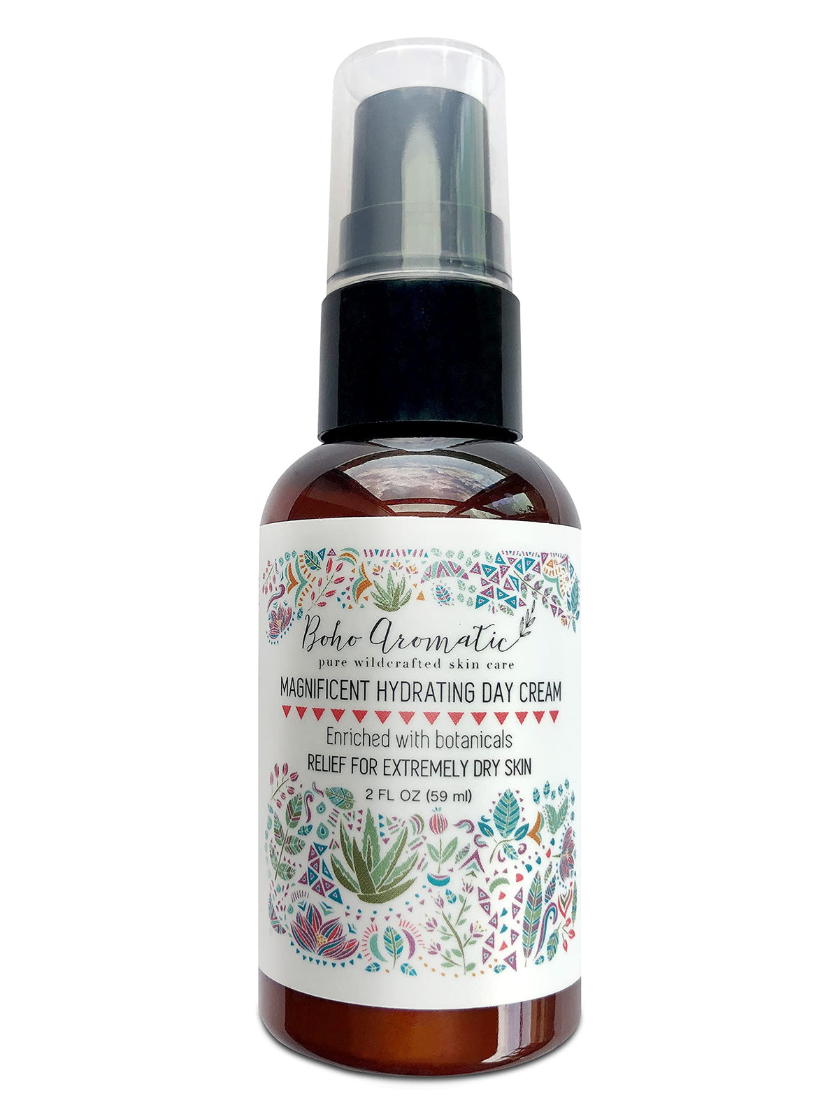 Boho Aromatic Hydrating Day Cream - Anti-Aging Vegan Moisturizer, 2 Fl Oz Limited Edition