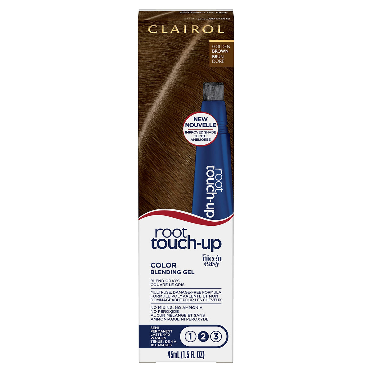 Clairol Root Touch-Up Semi-Permanent Hair Color Gel, 5G Golden Brown, 1.5 Fl Oz