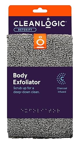 Clean Logic Detox Charcoal Infused Body Exfoliator - 2 Pack, Deep Cleansing & Revitalizing Scrub