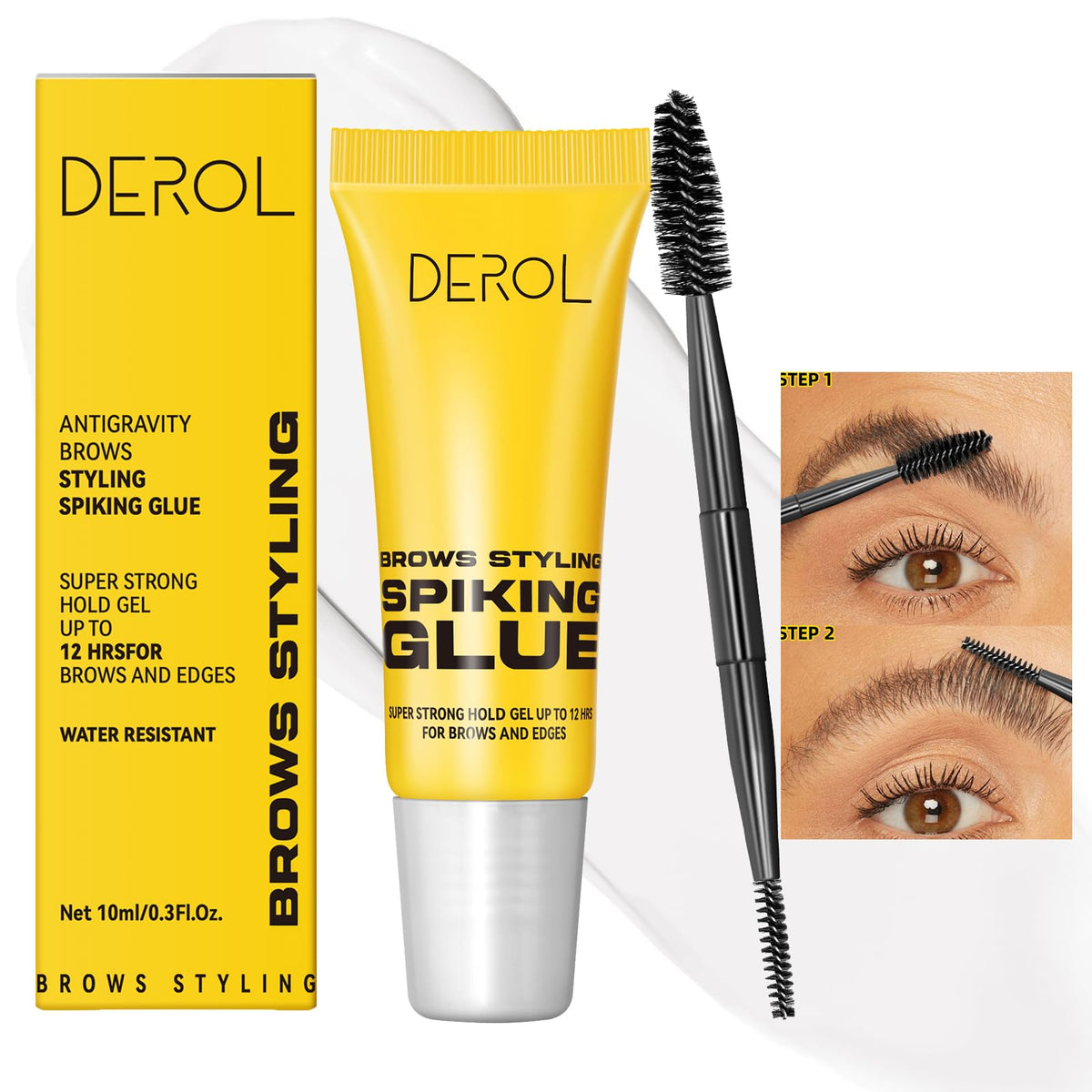 Baisen Diary Brow Styling Spiking Glue - Clear Waterproof Eyebrow Gel For Long-Lasting Hold