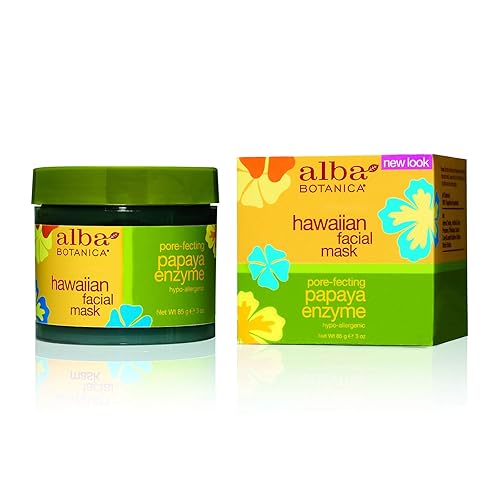 Alba Botanica Papaya Enzyme Facial Mask, 3 Oz - Exfoliating & Brightening Skin Care