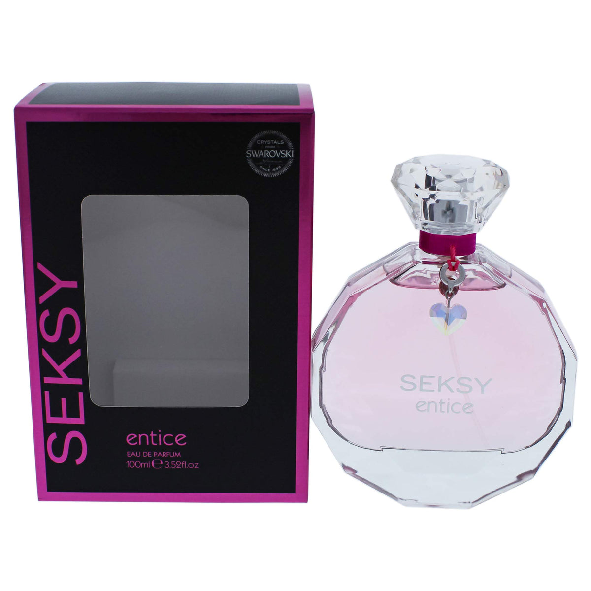 Seksy Entice Eau de Parfum 100ml - Red Fragrance for Women, 3.52 Ounce, Elegant & Seductive Scent by Seksy