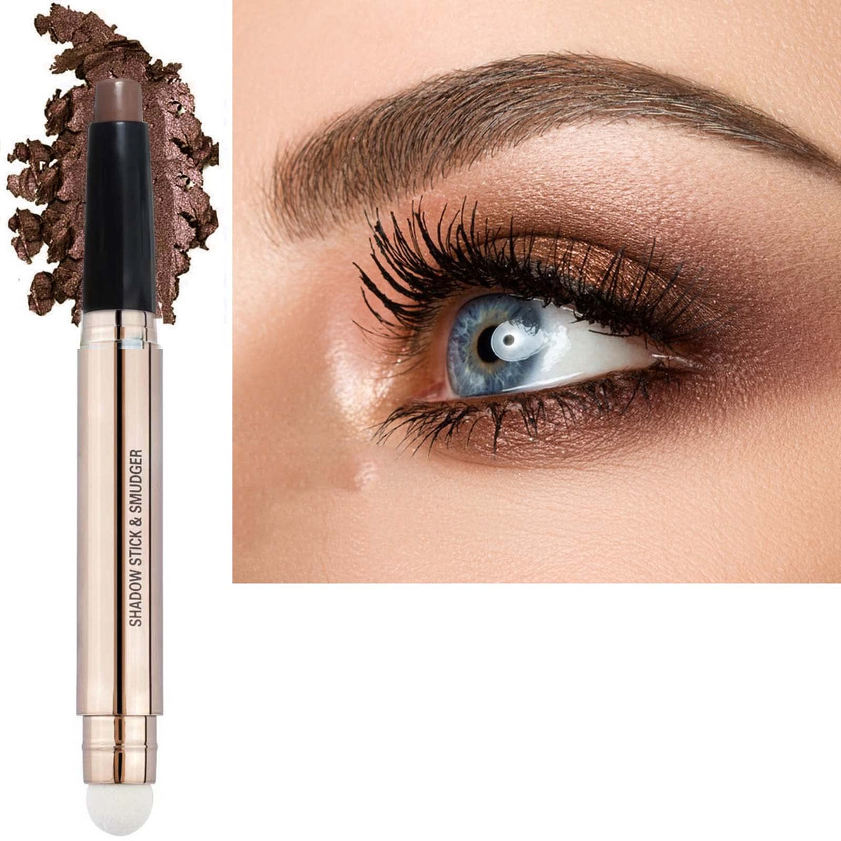 Daeuwiutr Matte Brown Eyeshadow Stick - Waterproof, Hypoallergenic, Single Crayon For Multi-Dimensional Look