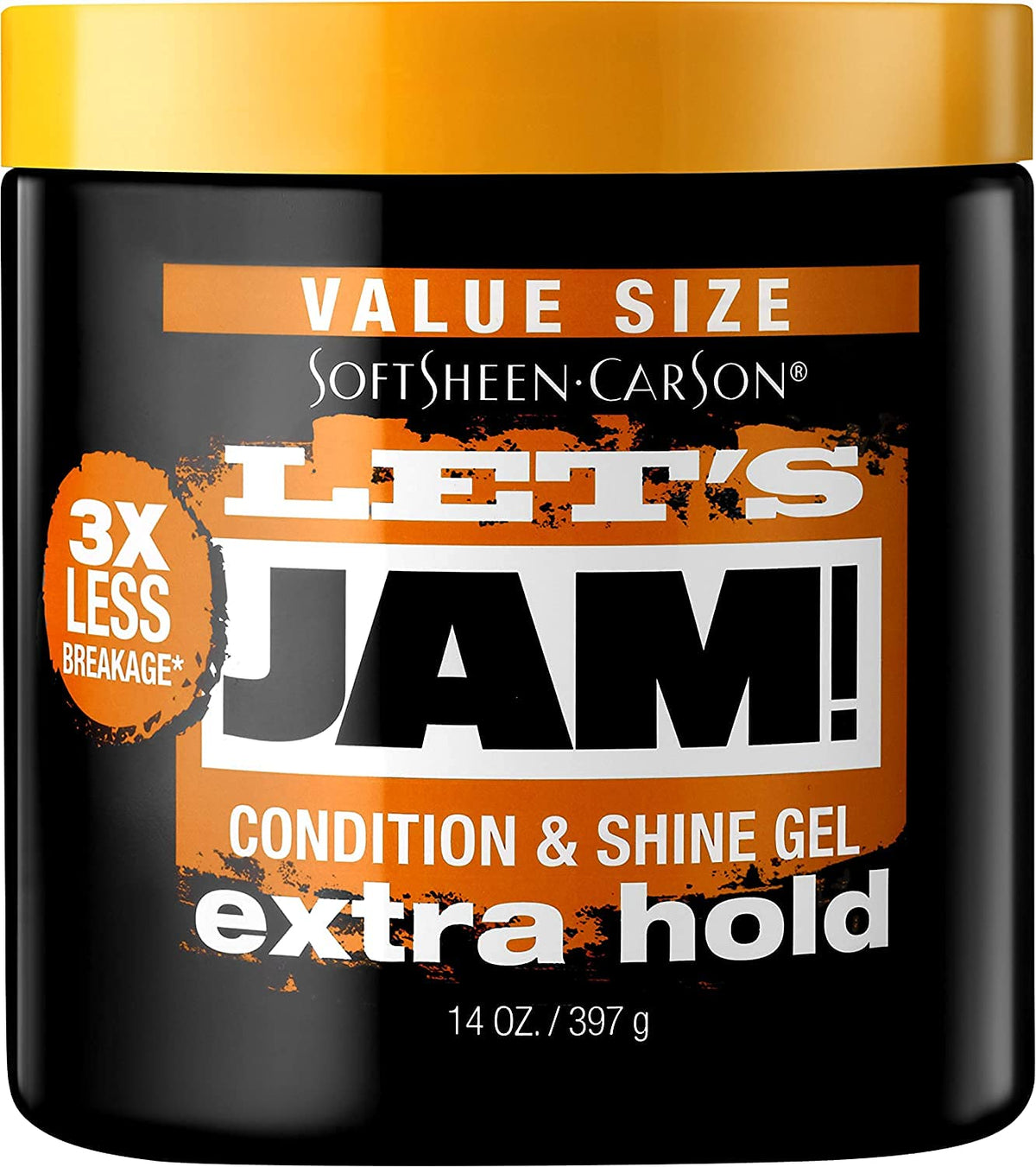 Softsheen-Carson Let'S Jam! Extra Hold Hair Gel, 14 Oz - Ideal For Braiding & Twisting