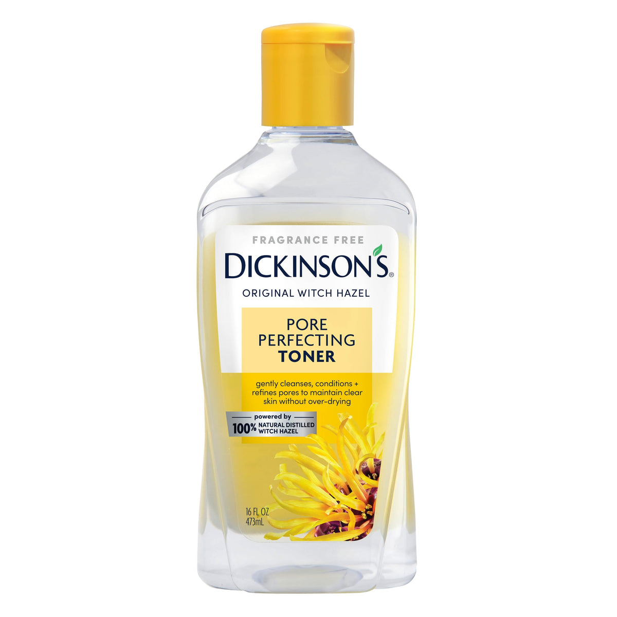 Dickinson'S Witch Hazel Toner, 100% Natural, Fragrance-Free, 16 Fl Oz, Pore Perfecting