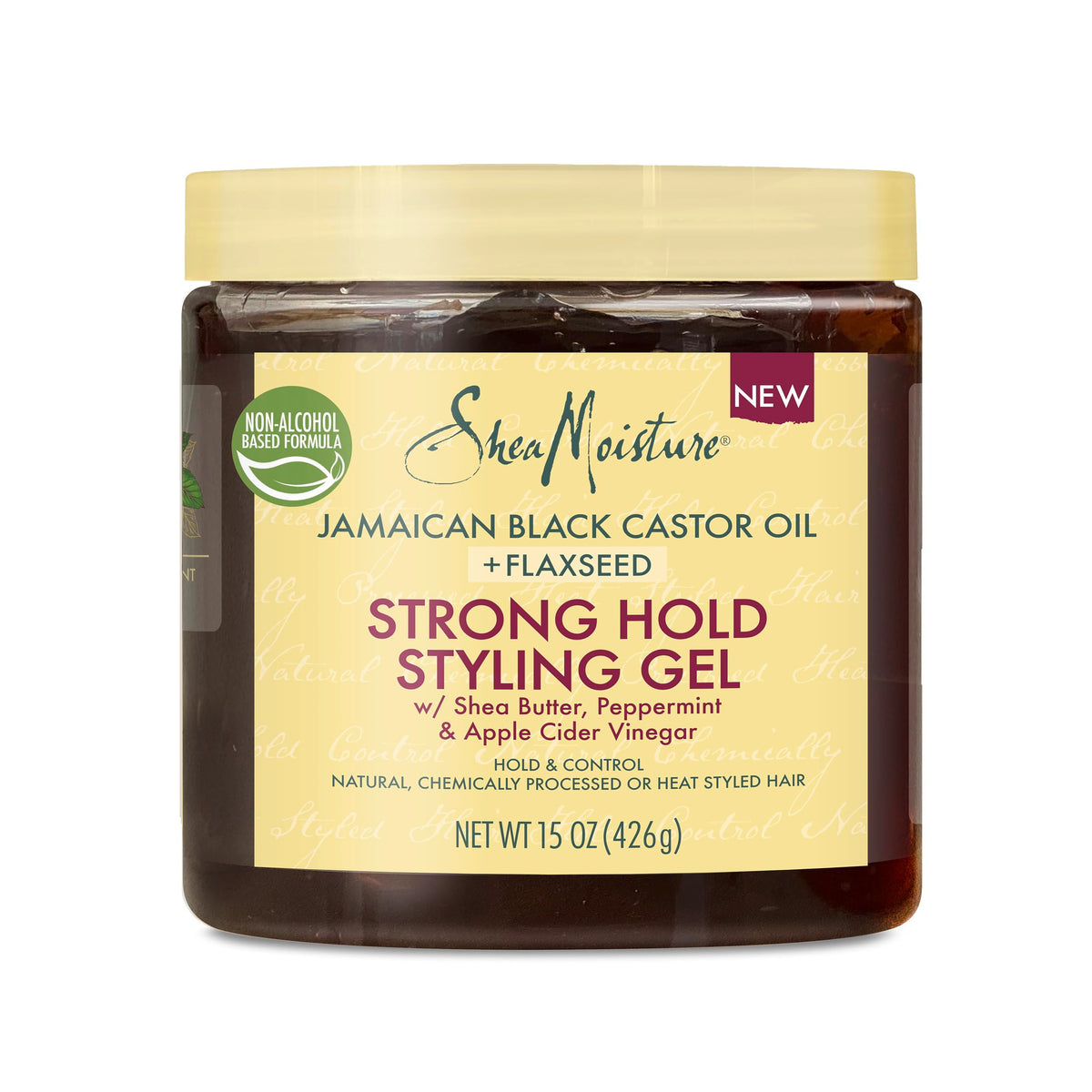 Sheamoisture Jamaican Black Castor Oil Styling Gel, 15 Oz - Strong Hold, Paraben-Free, Anti-Frizz