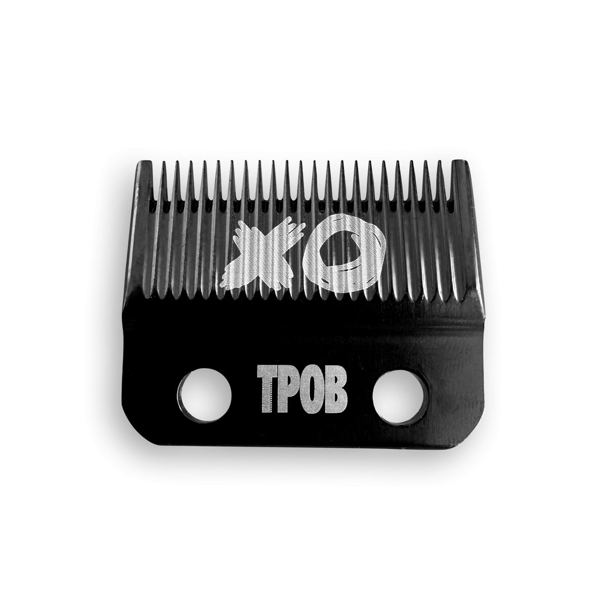 Tpob Xo Graphene Fade/Taper Combo Blade Set - Black Alloy Steel, Perfect For Precision Cutting